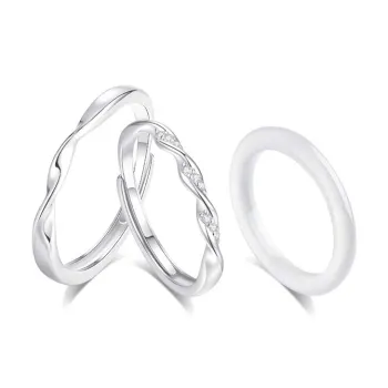 Master Kim Glass Cat Eye Rings Unisex