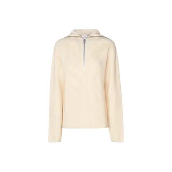 COURREGES Ribbed Hooded Jumper