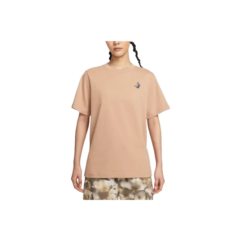 Nike T Shirts Women's Khaki-0