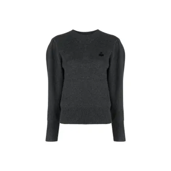 ISABEL MARANT ETOILE Kelaya Logo-Embroidered Crewneck Jumper