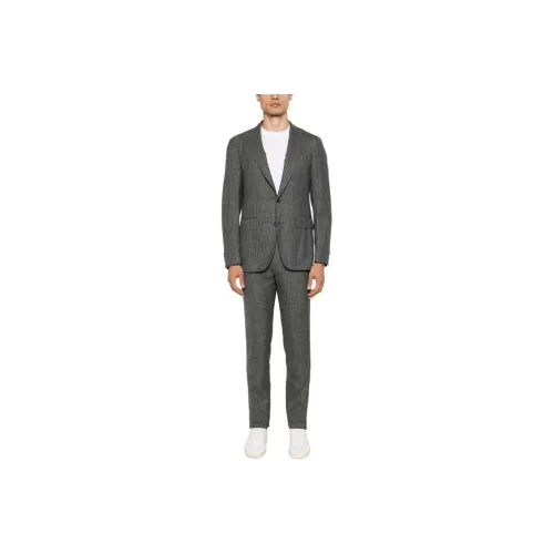 Canali Checked Single breasted Suit