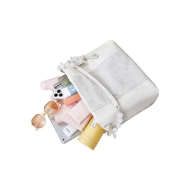 Miffy Synthetic Leather Shoulder Bag Women's White/Gray-5