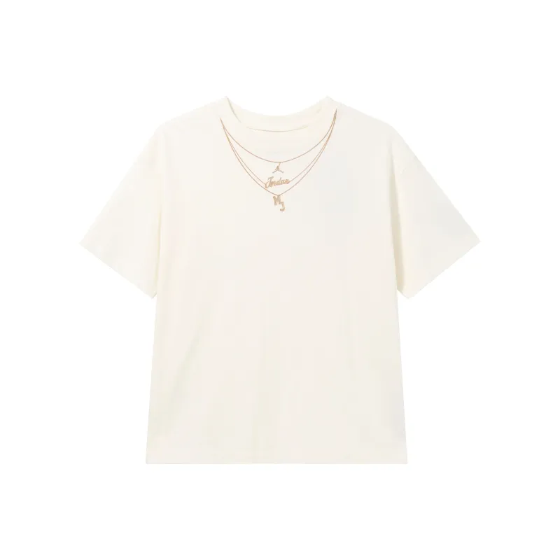 Jordan T Shirts Women's Beige-0