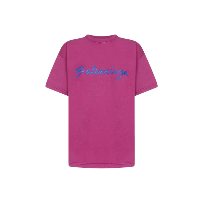Balenciaga Logo print Cotton T shirt-0