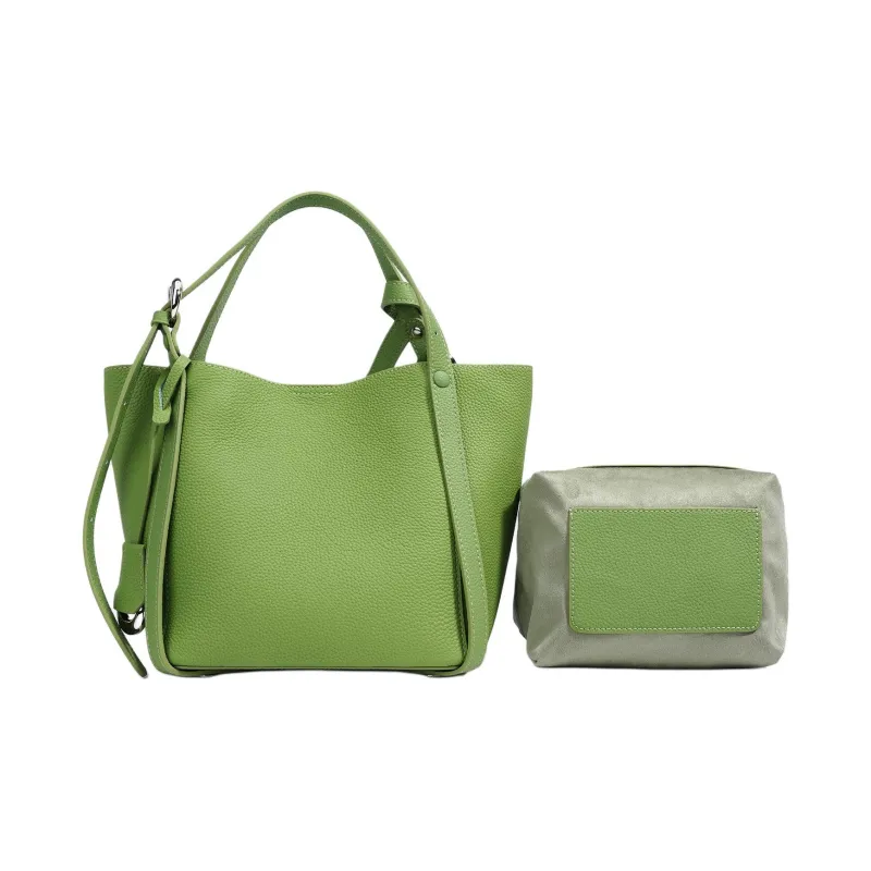 COURONNE Top Grain Cow Leather Handbag Women's Multicolor-5