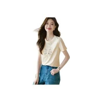 Mo Han Yi Mei T Shirt Women's Light Beige