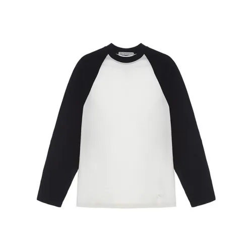Fax Copy Express SS22 Long-Sleeved T-Shirt Women's Black White