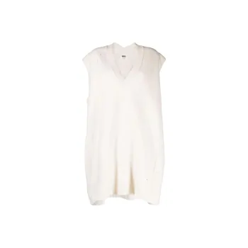 MM6 Maison Margiela Distressed Sleeveless Knit Dress