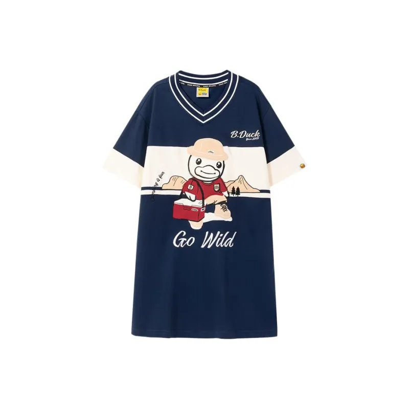 B.Duck T Shirt Women's Navy Blue-0