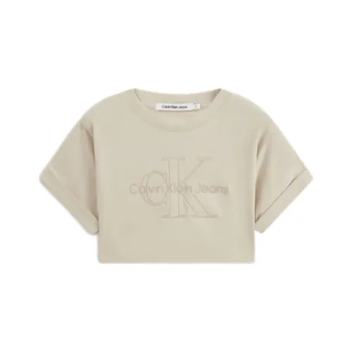 CALVIN KLEIN T Shirt Women's Light Khaki
