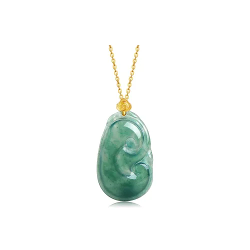 With The Heart Of The Jade Ice Glutinous Necklaces Women's