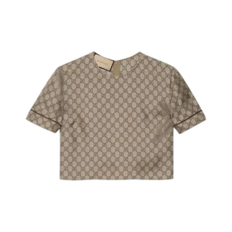 GUCCI Regular T Shirt Women's Brown-0
