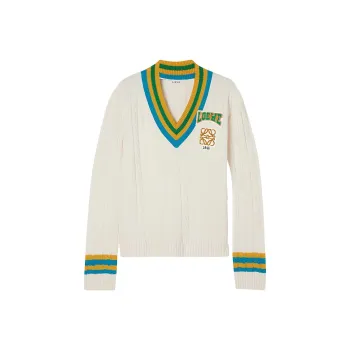 LOEWE Varsity Sweater 'Soft White'