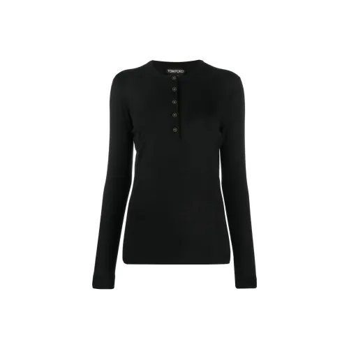 TOM FORD Long Sleeve Polo Shirt