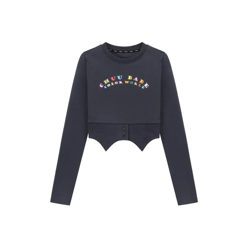 CHUU T Shirts Women's Navy Blue-0