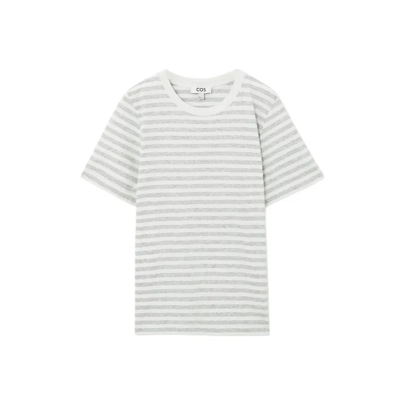 COS T Shirts Women's White/Gray-0
