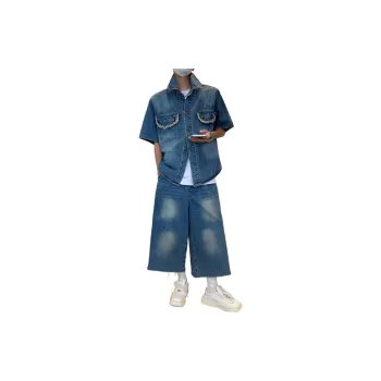 FRQ Shirt Matching Set Unisex Blue