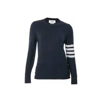 THOM BROWNE 4 Bar Crewneck Knit Sweater