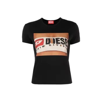 DIESEL Regular T-Shirt Women's Black