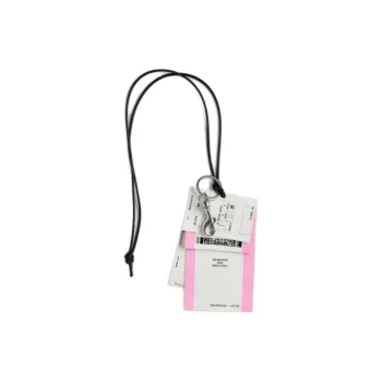 Balenciaga Polyurethane Bag Accessory Unisex White & Black & Pink