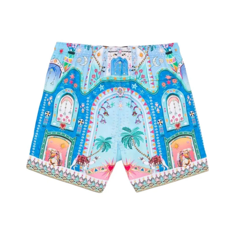 Camilla A Painted Village Swim Shorts-1