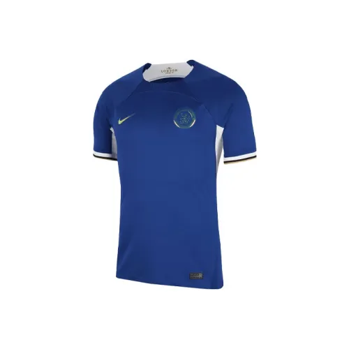 Nike Dri-Fit Soccer Jerseys Fan Edition 2023/24 Chelsea FC Home Enzo Fernández No. 8 Size Men's Blue