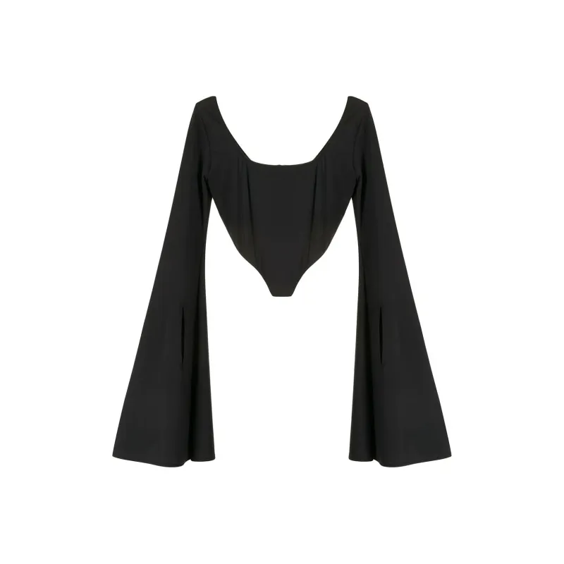 NATASHA ZINKO Jersey Corset Top-0