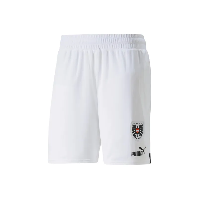 PUMA PumaxHelly Hansen Austria Home 22/23 Replica Shorts Men Soccer Bottoms Men's White-0