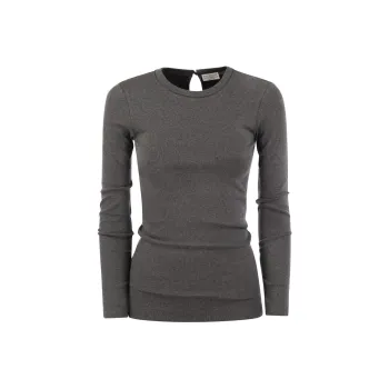 Brunello Cucinelli Chain-Linked Crewneck Top