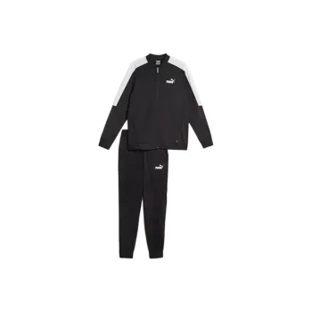 PUMA Men's Baseball Tricot Suit Casual Sportswear Men's Black