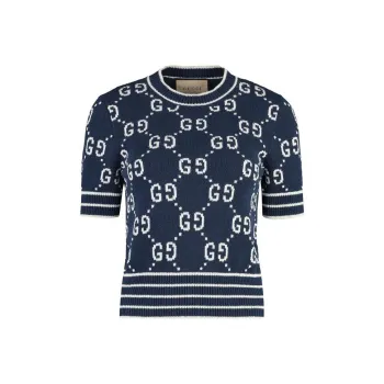GUCCI Crop Tops Women's Blue