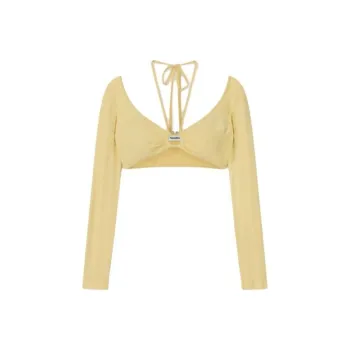 NANUSHKA FW23 Crop Tops Women's Light Yellow
