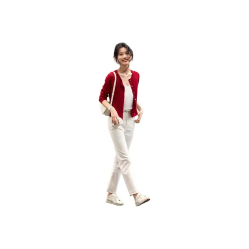 XWI Sweaters Women's Deep Red