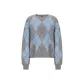 Checkered Light Blue Gray