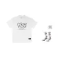 Pure White+1 Pack Basketball Socks (Style Random Color)