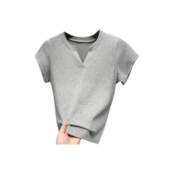 Cypress House Set in Sleeve T Shirt Women's Gray