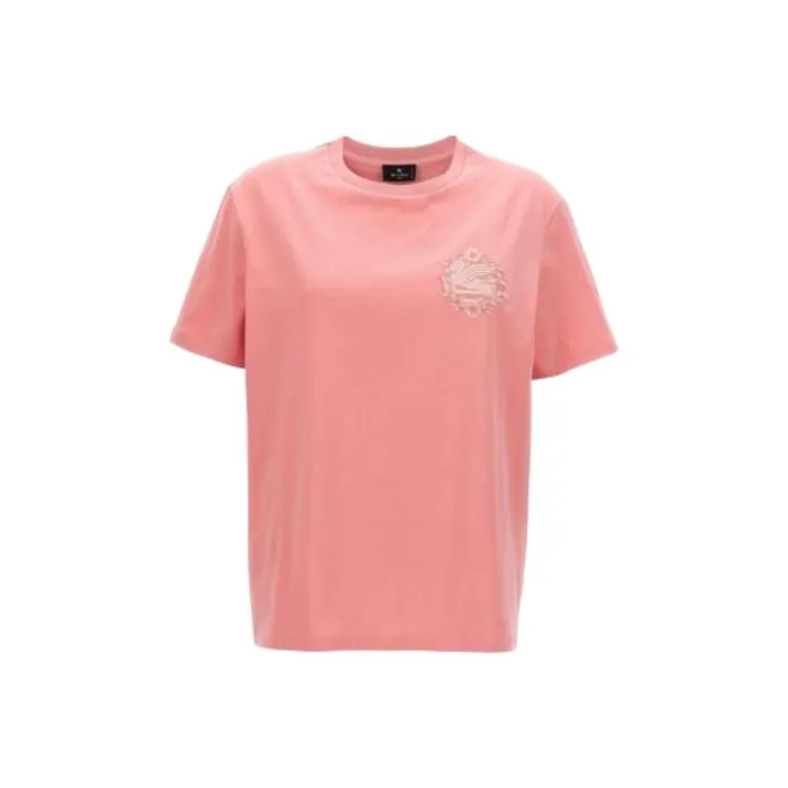 ETRO Pegaso Embroidered Crewneck T Shirt-0