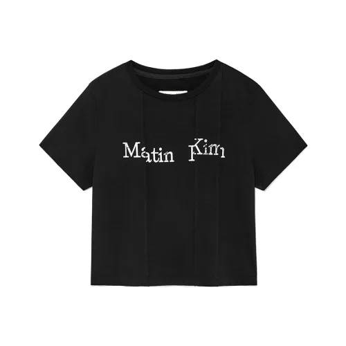 마뗑킴 블랙 여성 티셔츠