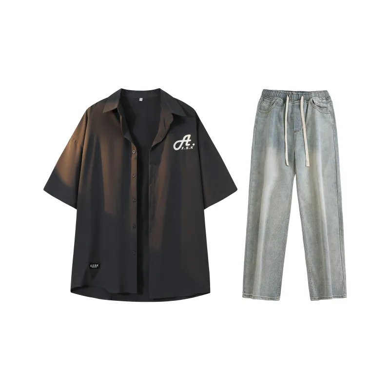 A.X.S.K Shirt Matching Set Unisex-36