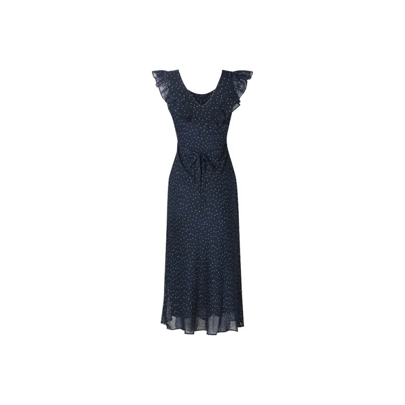 PAZZO Short Sleeved Dress Women's Galaxy Star Dots-1