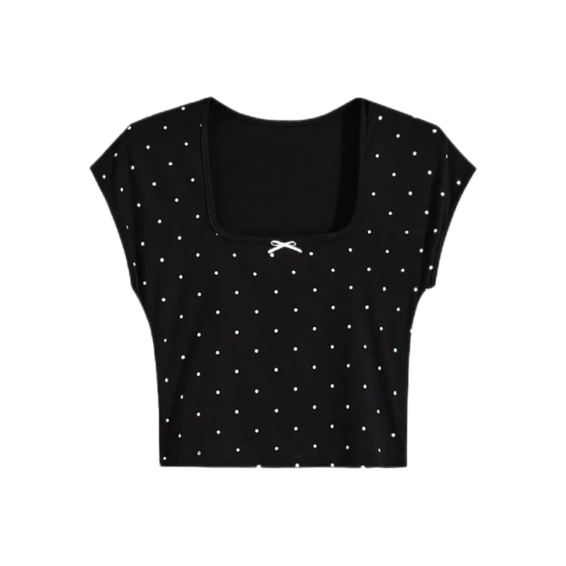 ABBY GODDESS T Shirt Women's Black-0