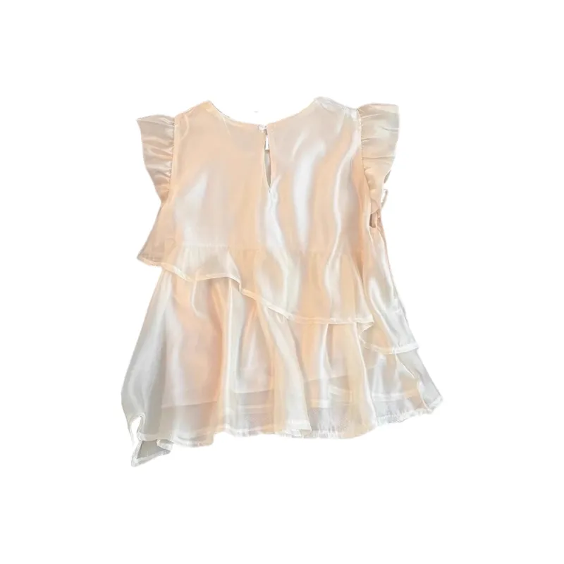 ARIADNAW STUDIO Chiffon Shirt Women's Apricot-1