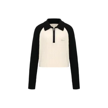 CONCISE WHITE Sweater Women's Black White