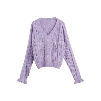 Olrain Sweaters Women's Purple