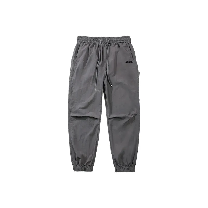 Jeep Individual Lace Up Straight Fit Casual Pants Unisex-210