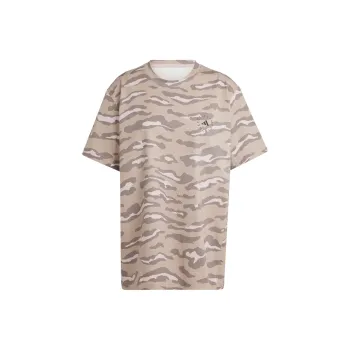 Adidas x Stella McCartney Drop Shoulder Sleeve T Shirt Women's Shadow Trace Khaki Brown