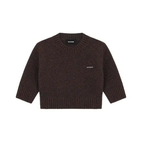 WE11DONE Bouclé Cropped Sweater