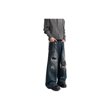 KVIV Jeans Men Vintage Blue 