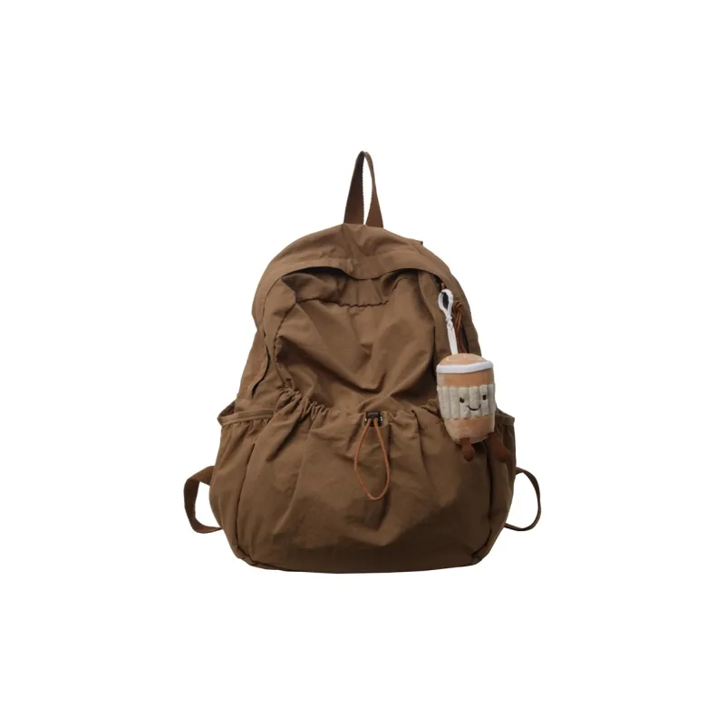 GEERDUN Nylon Fabric Backpack Unisex Multicolor-12