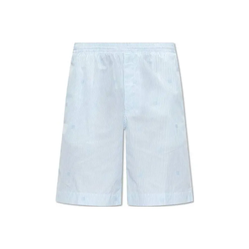 Givenchy Pinstriped Elastic Waist Shorts-0